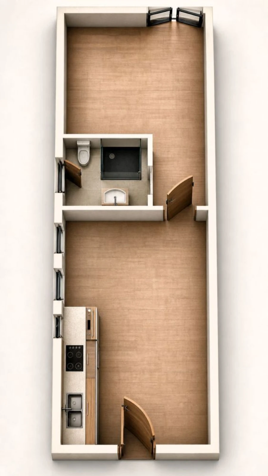 Apartamento T1 para Venda em Nossa Senhora da Conceição, São Brás dos Matos, Juromenha Planta 1