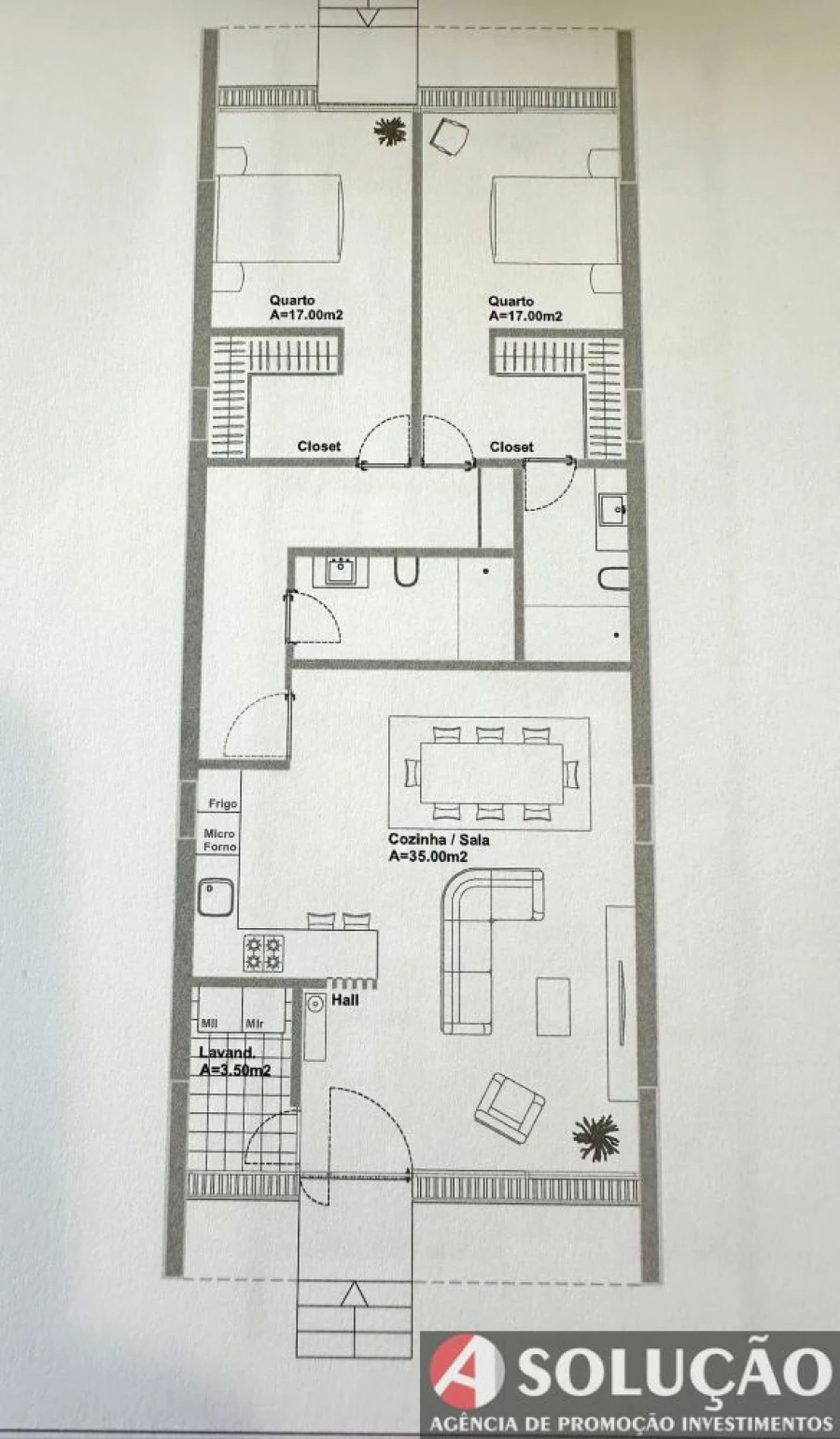 Apartamento T2 para Venda em Vila das Aves Foto 2