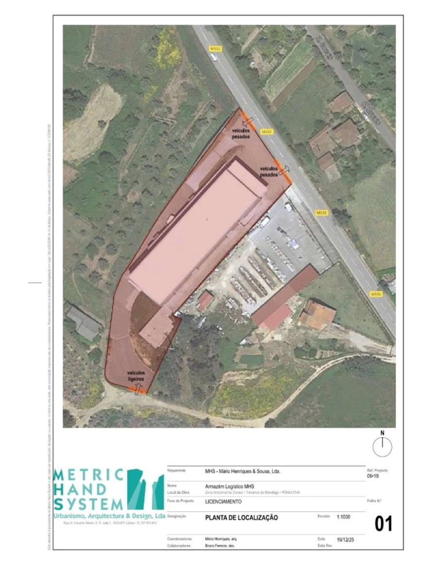 Armazém para Arrendamento em Oliveira do Mondego e Travanca do Mondego Planta 1