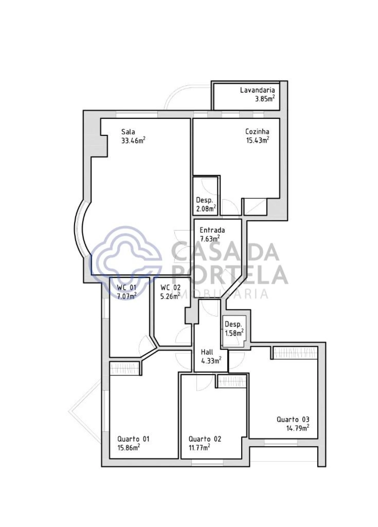 Apartamento T3 para Venda em Mafamude e Vilar do Paraíso Foto 26