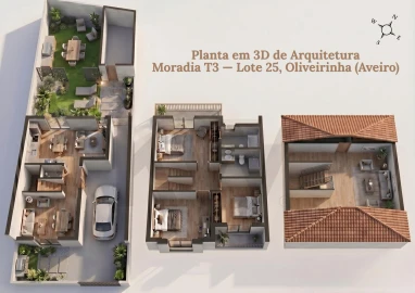 Moradia T3 para Venda em Oliveirinha