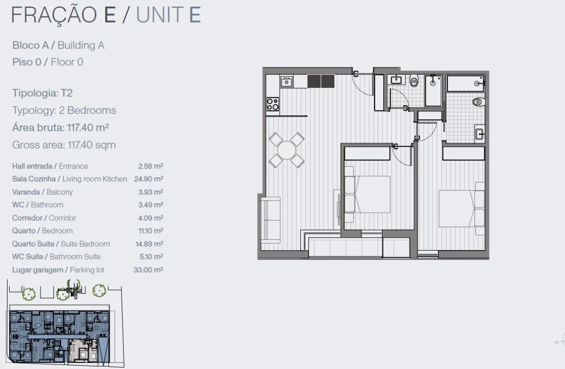 Apartamento T2 para Venda em Glória e Vera Cruz Foto 7