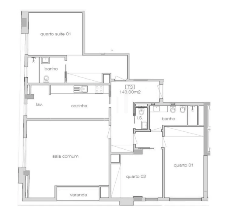 Apartamento T3 para Venda em Cedofeita, Santo Ildefonso, Sé, Miragaia, São Nicolau e Vitória Foto 28