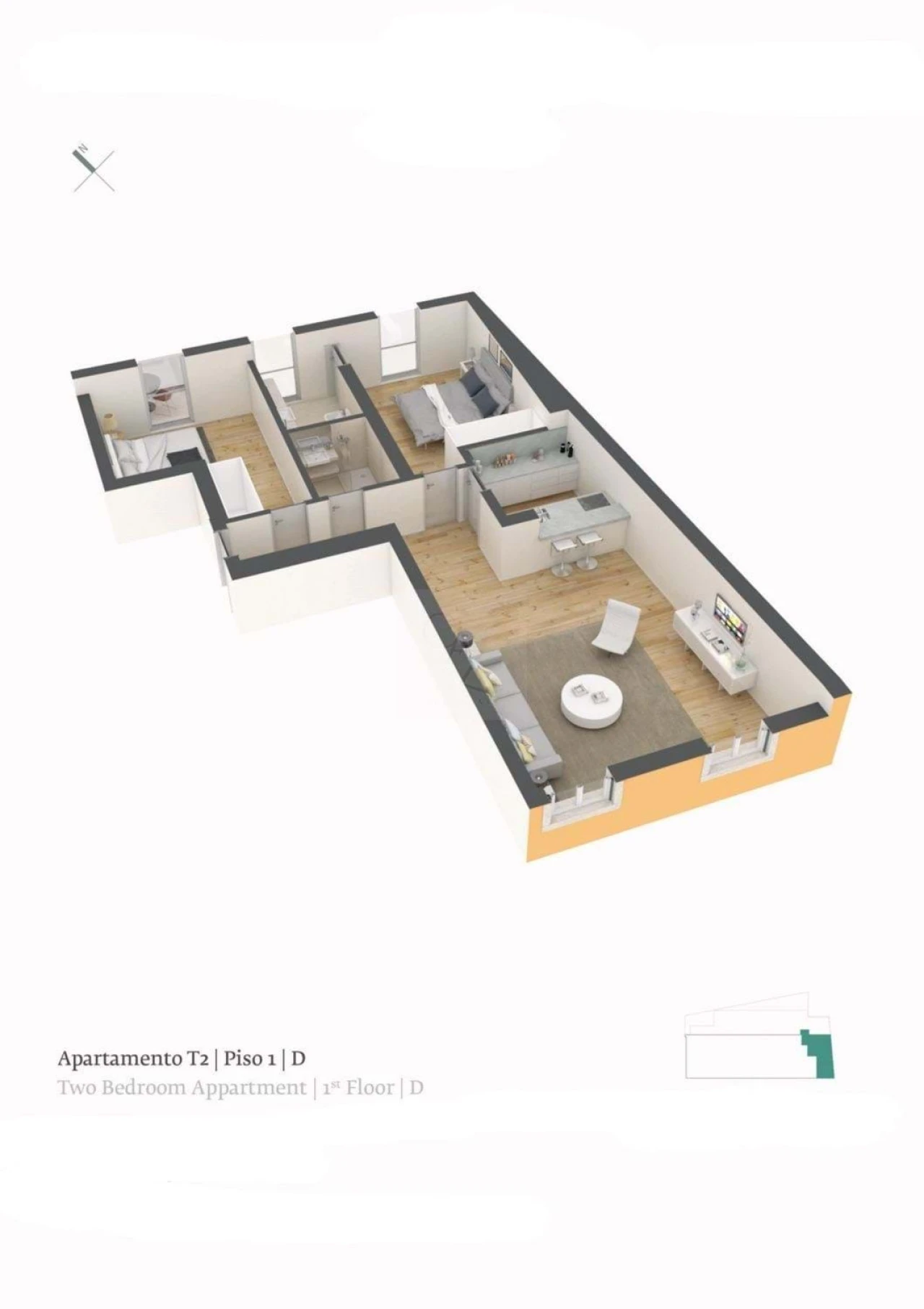 Apartamento T2 para Venda em Estrela Foto 15
