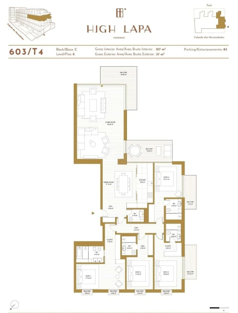 Apartamento T4 para Venda em Estrela