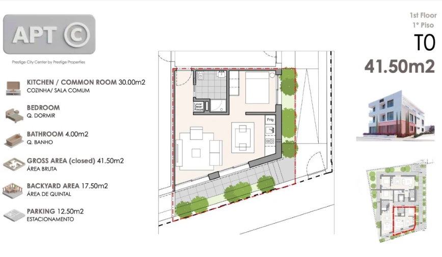 Apartamento para Venda em Machico Planta 1