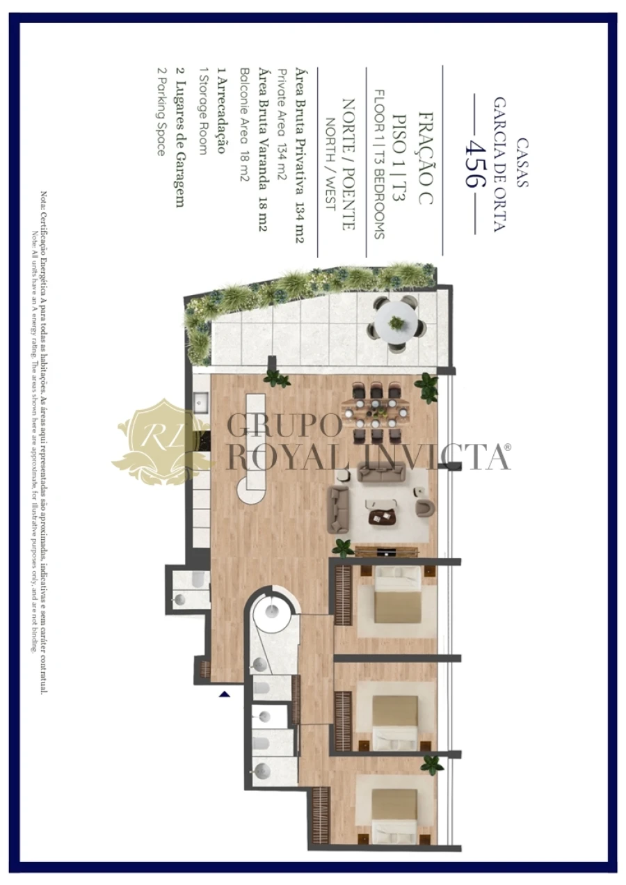 Apartamento T3 para Venda em Aldoar, Foz do Douro e Nevogilde Foto 12