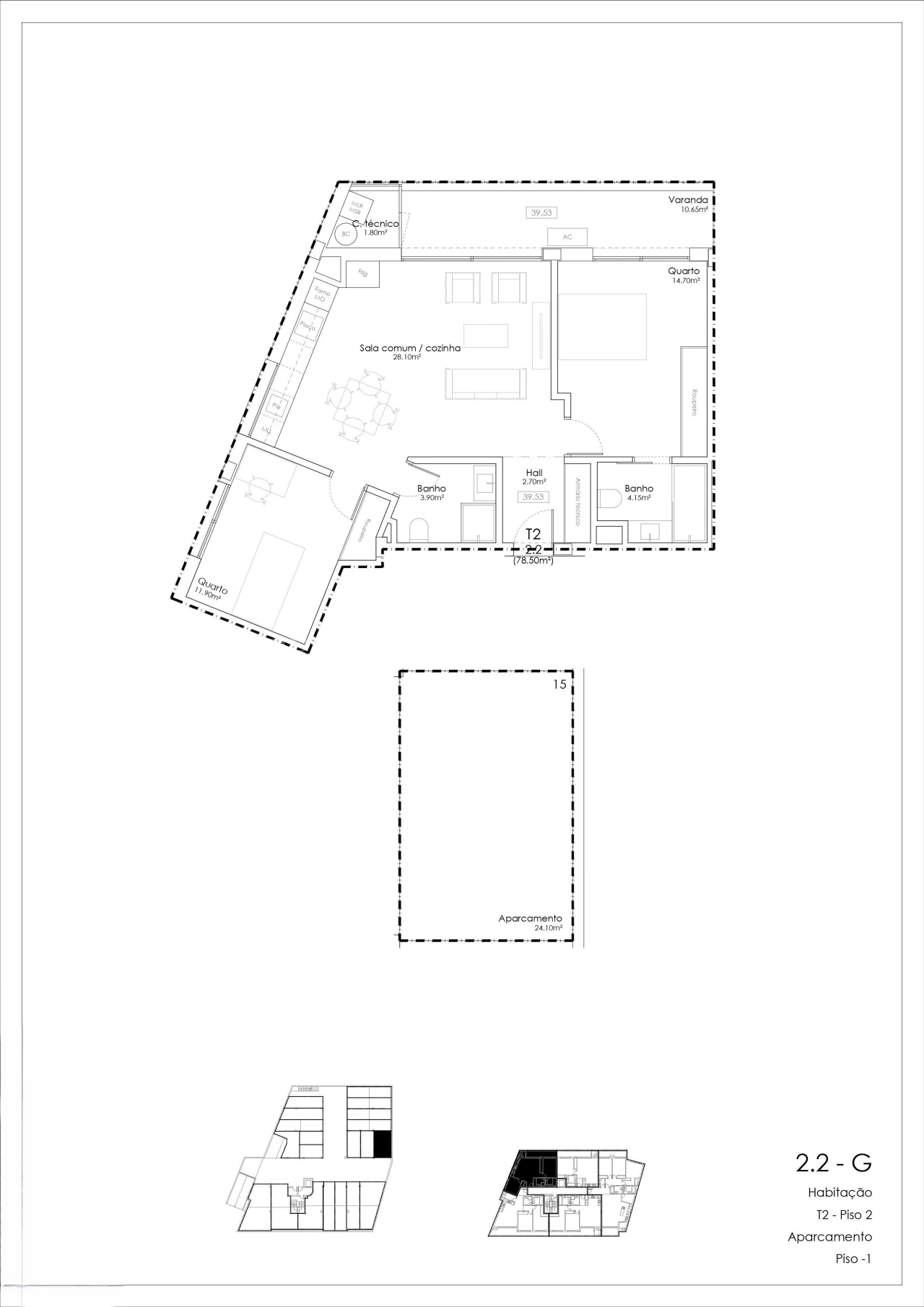 Apartamento T2 para Venda em Gulpilhares e Valadares Foto 14