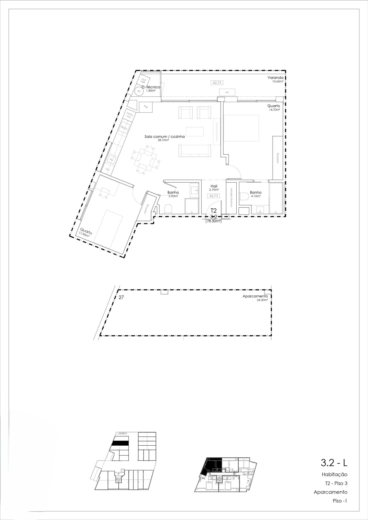 Apartamento T2 para Venda em Gulpilhares e Valadares Foto 14