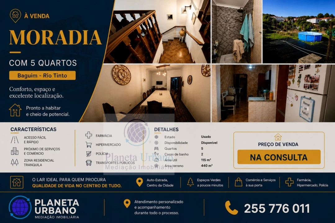 Moradia T5 para Venda em Rio Tinto Foto 1