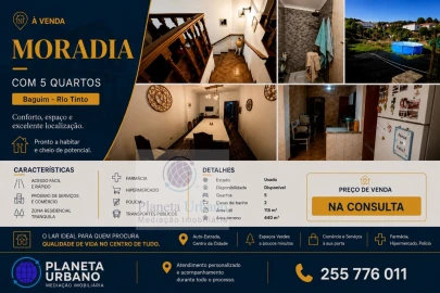 Moradia T5 para Venda em Rio Tinto