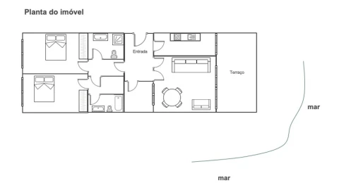 Apartamento T2 para Venda em Perafita, Lavra e Santa Cruz do Bispo