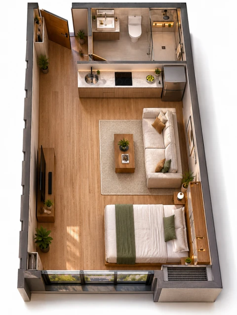 Apartamento T0 para Venda em Mafamude e Vilar do Paraíso