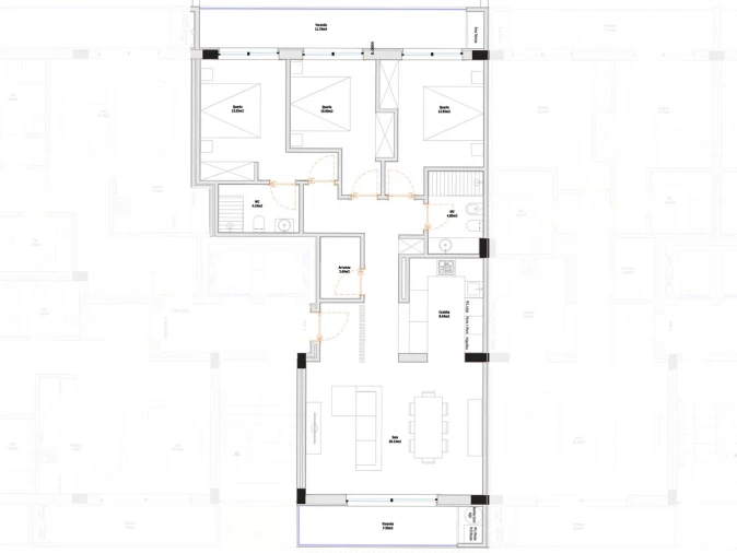Apartamento T3 para Venda em Real, Dume e Semelhe Planta 2