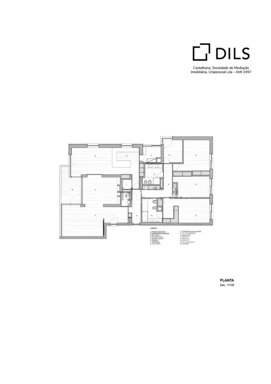 Apartamento T3 para Venda em Aldoar, Foz do Douro e Nevogilde Planta 1
