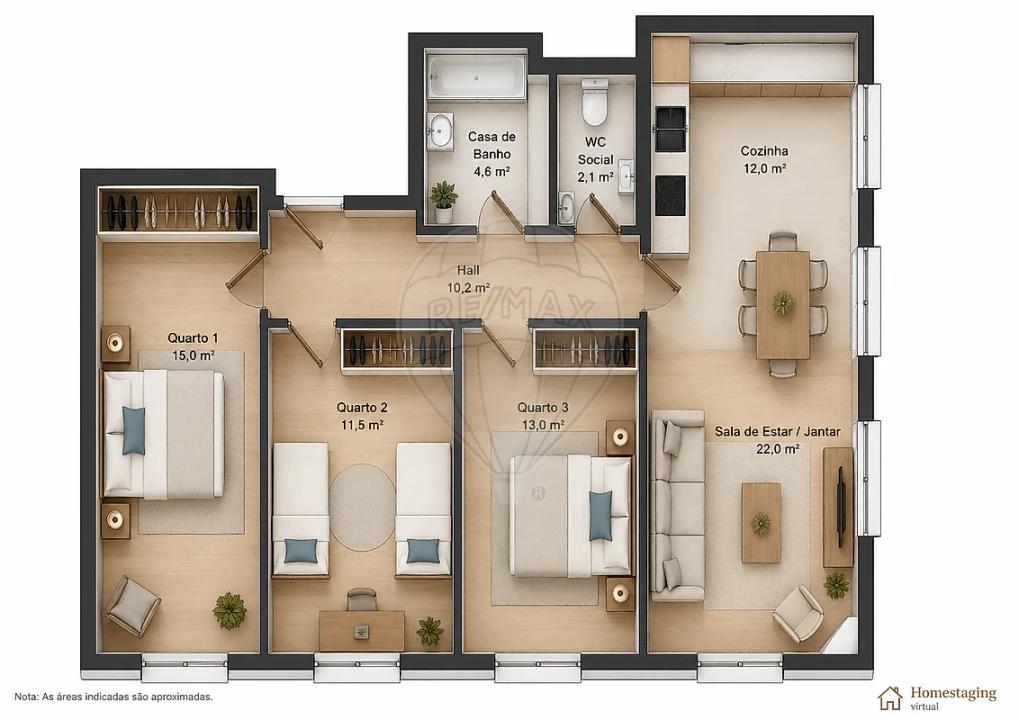 Apartamento T3 para Venda em Olivais Foto 20