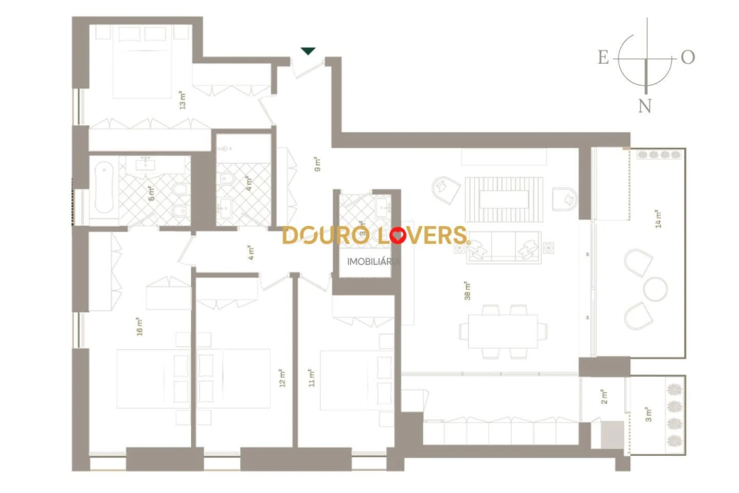 Apartamento T4 para Venda em Santa Marinha e São Pedro da Afurada Foto 27
