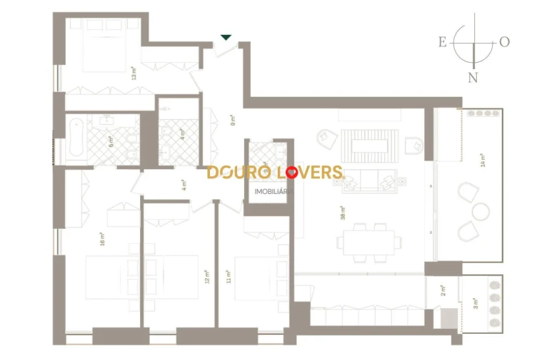 Apartamento T4 para Venda em Santa Marinha e São Pedro da Afurada Foto 27