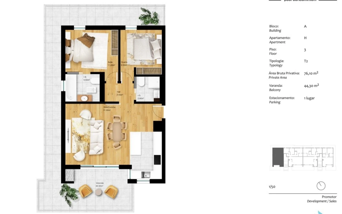 Apartamento T2 para Venda em Buarcos Foto 29