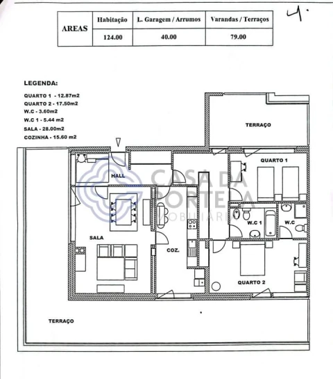 Apartamento T2 para Venda em Perafita, Lavra e Santa Cruz do Bispo