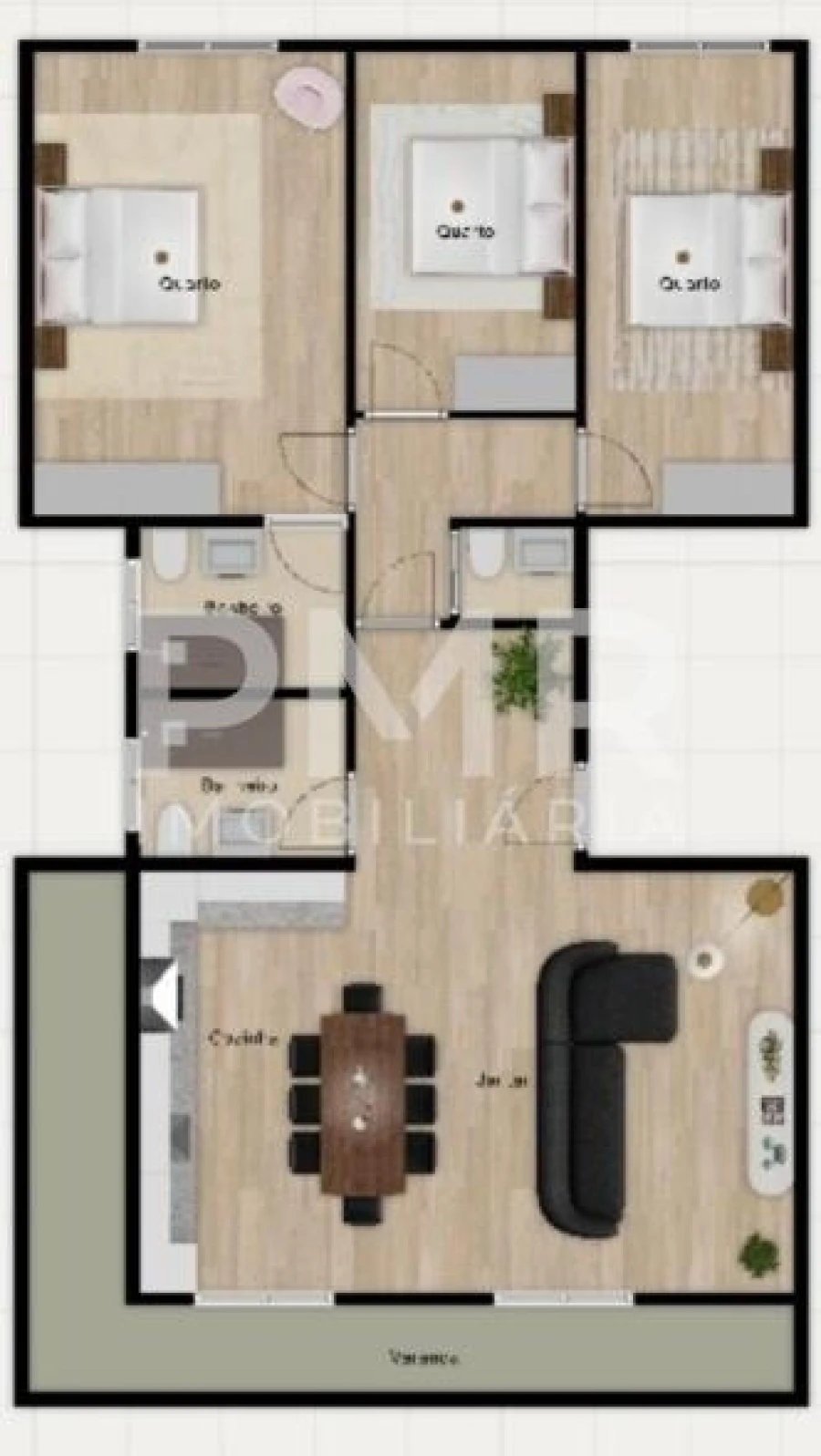 Apartamento T3 para Venda em Benfica Planta 1