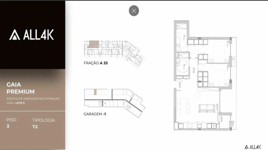 Apartamento T2 para Venda em Oliveira do Douro Foto 8