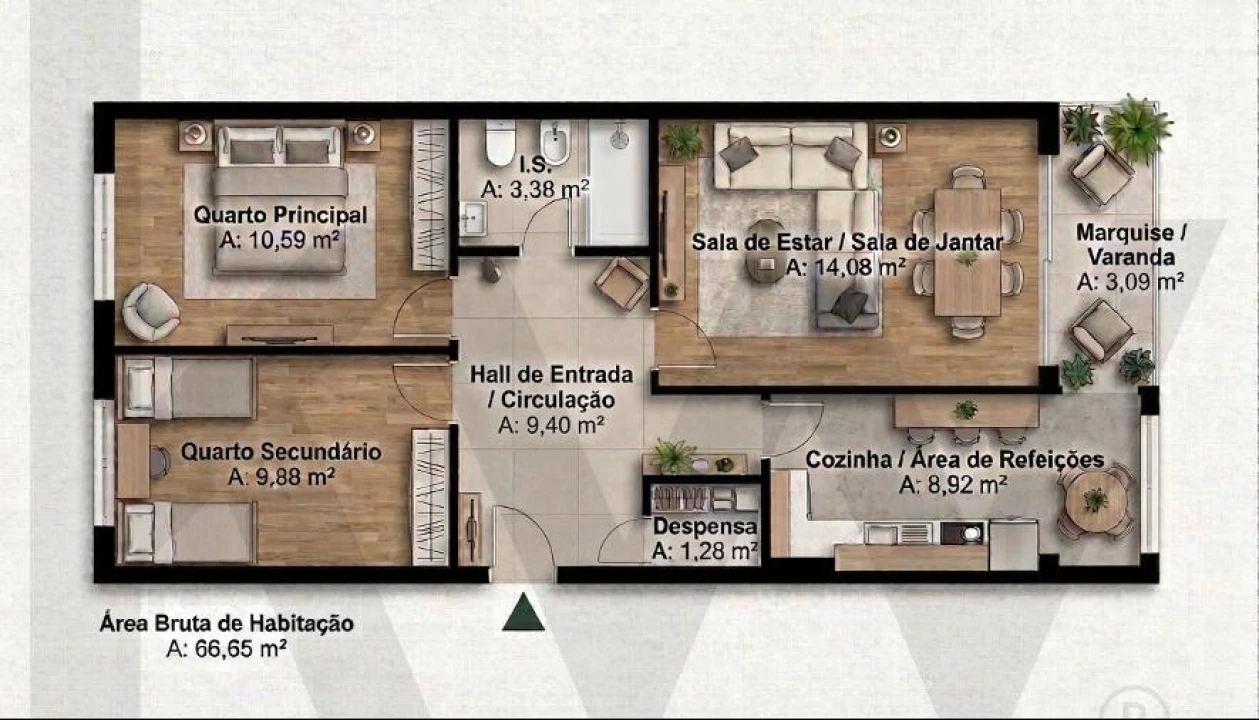 Apartamento T2 para Venda em Alfragide Foto 1