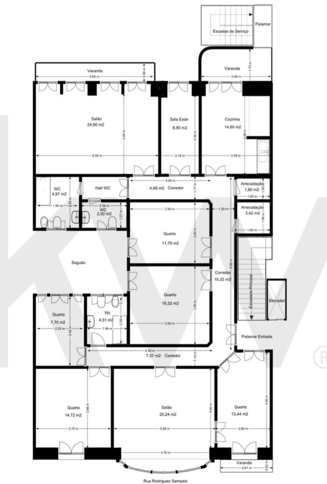 Apartamento T3 para Arrendamento em Santo António Foto 44
