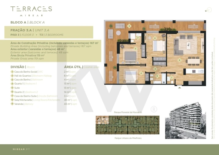 Apartamento T3 para Arrendamento em Algés, Linda-A-Velha e Cruz Quebrada-Dafundo Foto 42