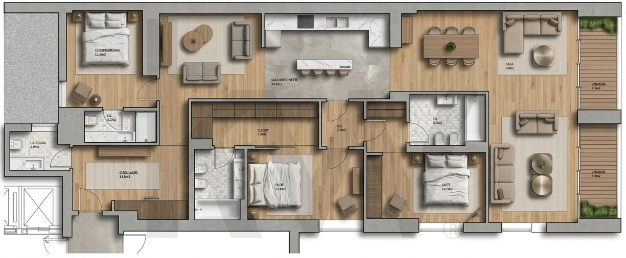 Apartamento T3 para Venda em Arroios Foto 31