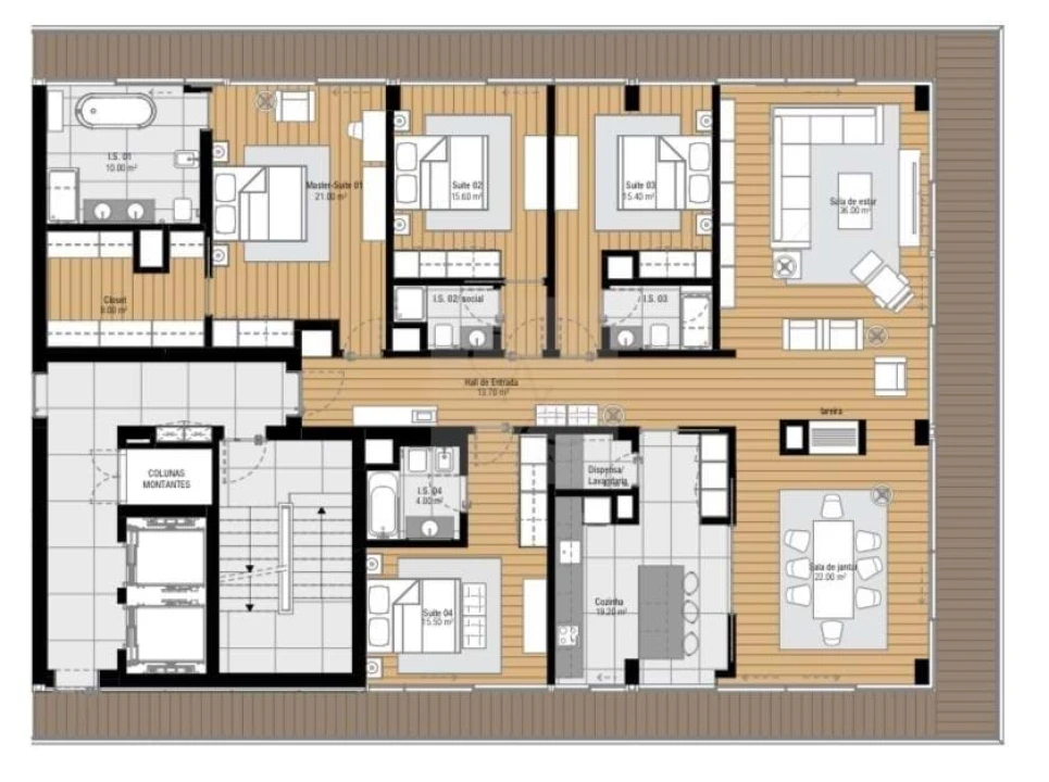 Apartamento T4 para Venda em São Domingos de Benfica Foto 56