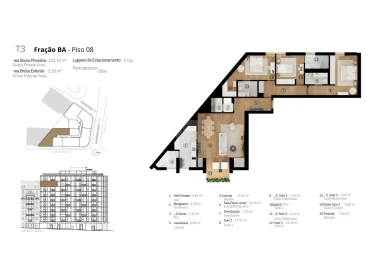 Apartamento T3 para Venda em Avenidas Novas