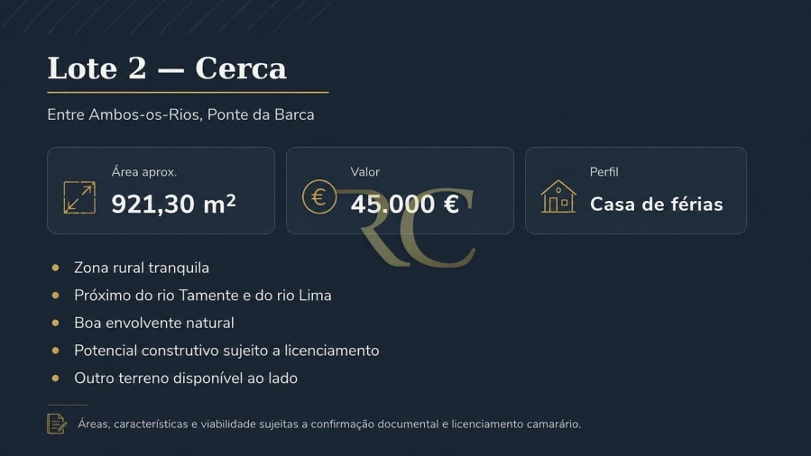 Terreno para Venda em Entre Ambos-Os-Rios, Ermida e Germil Foto 7