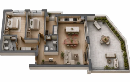 Apartamento T2 para Venda em Cristelos, Boim e Ordem