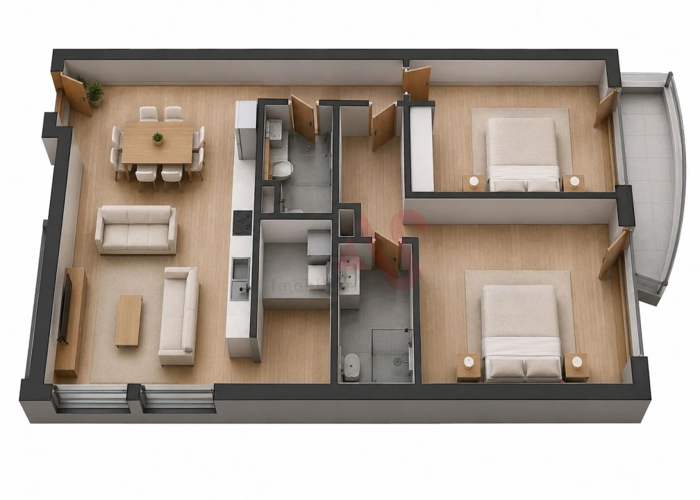 Apartamento T2 para Venda em Cristelos, Boim e Ordem Foto 8