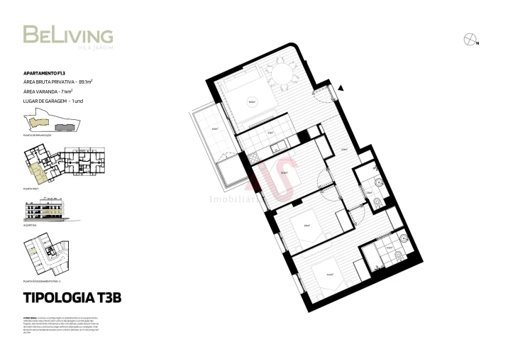 Apartamento T3 para Venda em Vila das Aves Foto 11