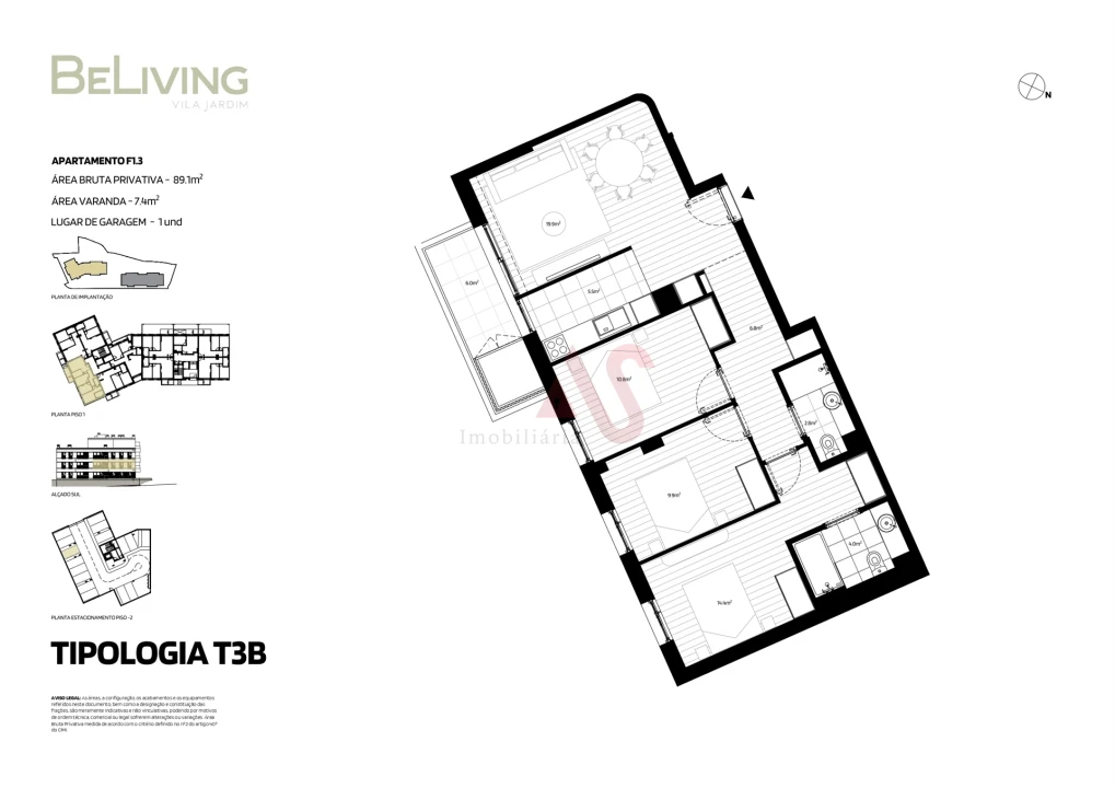 Apartamento T3 para Venda em Vila das Aves Foto 11