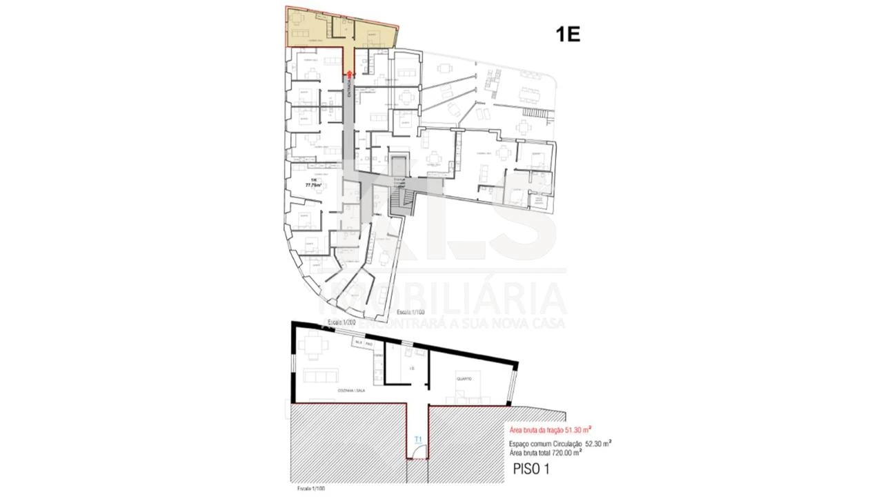 Apartamento T1 para Venda em Buarcos Foto 17