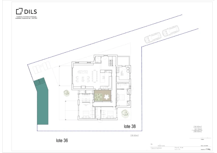 Moradia T5 para Venda em Comporta Planta 1