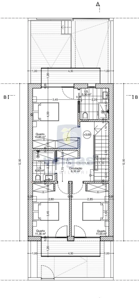 Moradia T3 para Venda em Atouguia da Baleia