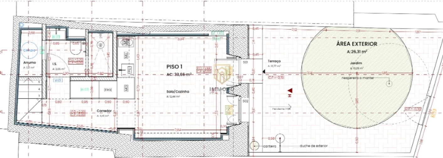 Moradia T1 para Venda em Vila do Bispo e Raposeira Planta 1