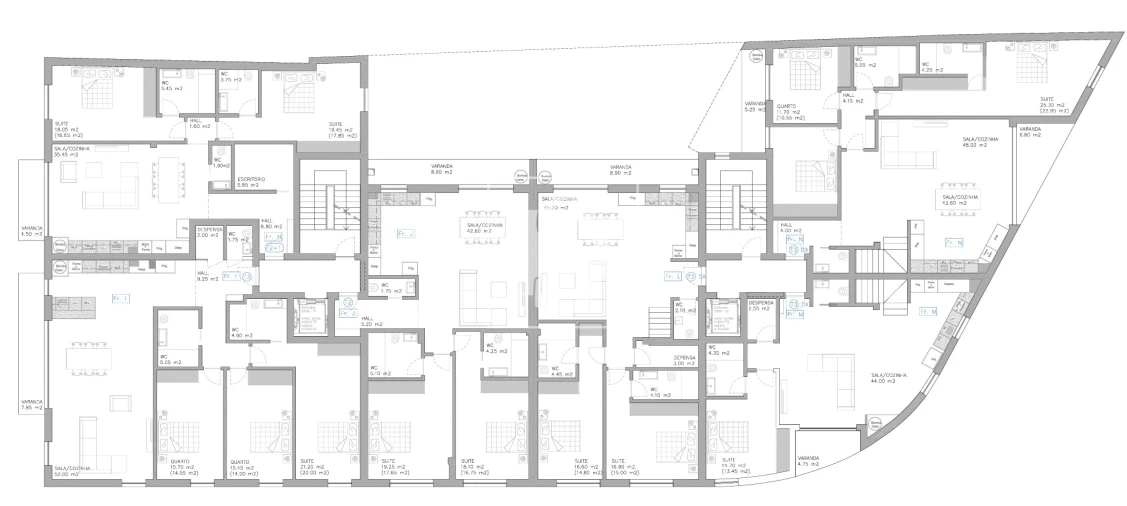 Apartamento T2 para Venda em Esgueira Planta 1