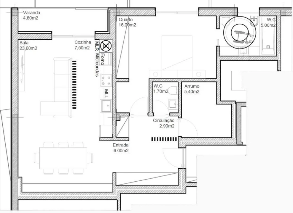 Apartamento T1 para Venda em Pedroso e Seixezelo Foto 8