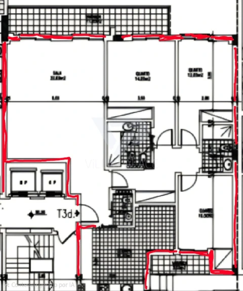 Apartamento T3 para Venda em Carcavelos e Parede
