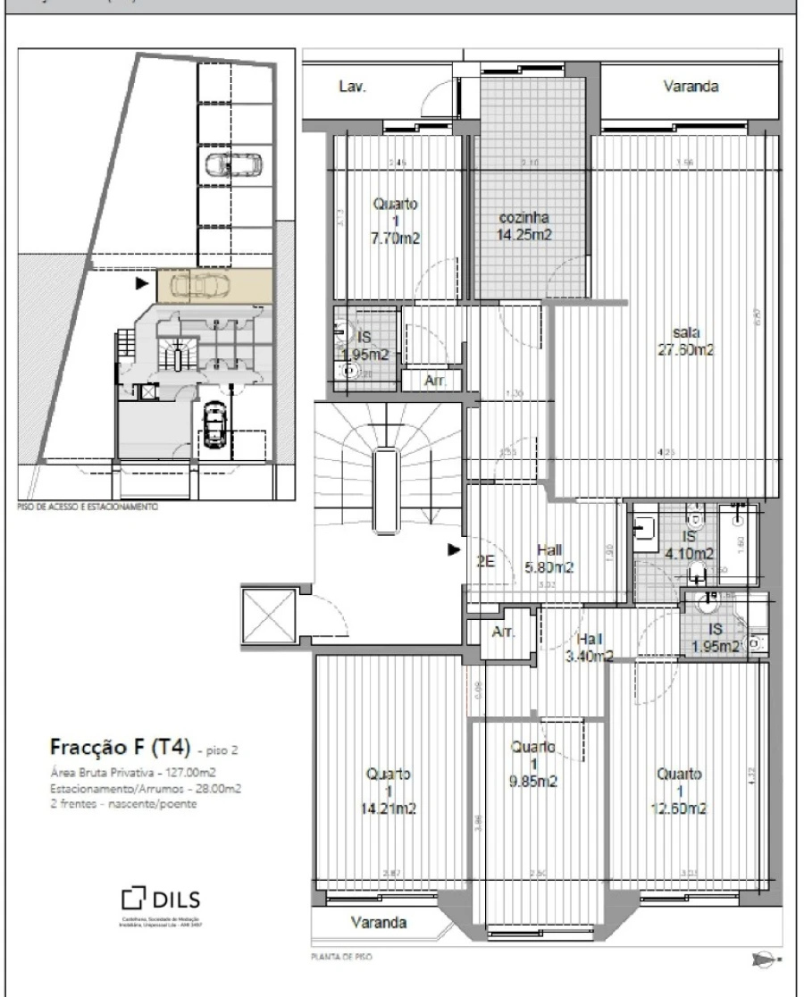 Apartamento T4 para Arrendamento em Aldoar, Foz do Douro e Nevogilde Planta 1