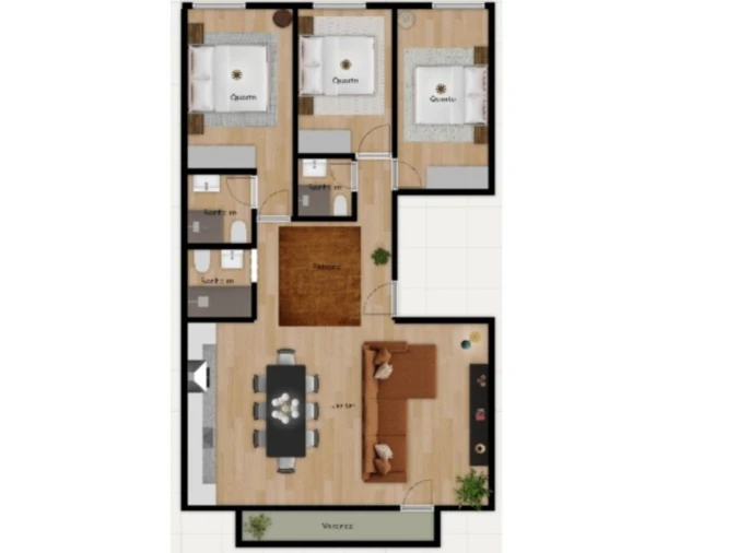 Apartamento T3 para Venda em Benfica Planta 1