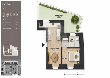 Apartamento T1 para Venda em Campo de Ourique