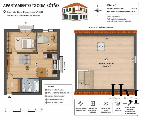 Apartamento T2 para Venda em Marinhais Foto 21