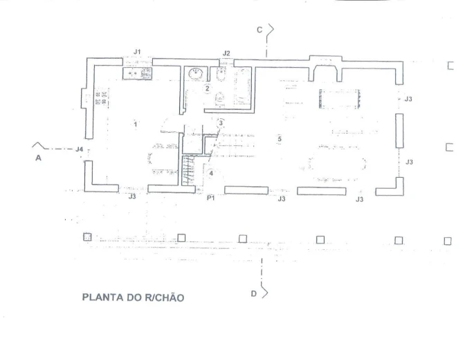 Moradia T3 para Venda em Santa Maria, São Pedro e Sobral da Lagoa Planta 1