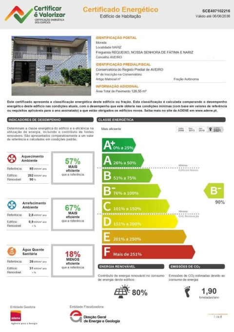 Moradia T4 para Venda em Glória e Vera Cruz